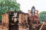 Ancient Buddha Statue Stock Photo