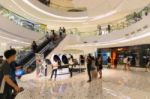 Blurred Shopping Mall Background Stock Photo