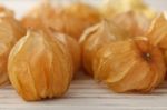 Cape Gooseberry Physalis Fruit Ground Cherry Organic Food Vegetabl Stock Photo