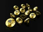 Yellow Sapphire Stock Photo