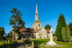 View Of Horsted Keynes Church On A Sunny Autumn Day Stock Photo