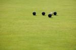 Lawn Bowls Stock Photo