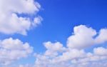 The Vast Blue Sky Clouds Stock Photo