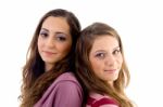 Close Up View Of Teens Friends Smiling And Looking At Camera Stock Photo