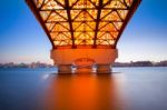 Seongsan Bridge In Korea Stock Photo