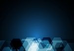 Technology Abstract Hexagonal  Background Stock Photo