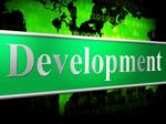 Develop Development Shows Evolution Forming And Enlargement Stock Photo