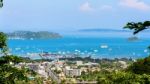 High Angle View Bridge For Travel By Boat Stock Photo