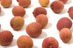 Bunch Of Lychee Fruits Stock Photo