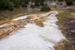 Mammoth Hot Springs Stock Photo