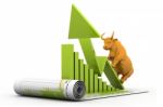 Business Growth Chart And Bull Stock Photo