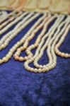 White Pearl Necklace Stock Photo