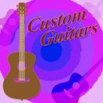 Custom Guitars Shows Bespoke Guitar Made To Order Stock Photo