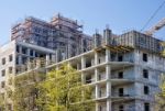 Construction Of A Multi-storey Residential Building Stock Photo