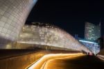 Seoul, South Korea - February 3: Dongdaemun Design Plaza Is A Modern Architecture In Seoul Designed By Zaha Hadid.photo Taken February 3,2015 In Seoul, South Korea Stock Photo