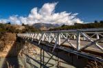 Rakaia Gorge Bridge Stock Photo