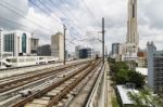 Bts , Railroad Train Is Comming Stock Photo