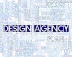 Design Agency Means Artwork And Creative Agents Stock Photo