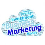 Business & Finance Related Word Cloud Background Stock Photo