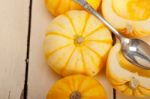 Fresh Yellow Pumpkin Stock Photo