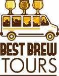 Beer Flight Glass Van Best Brew Tours Retro Stock Photo