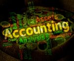 Accounting Words Represents Balancing The Books And Accountant Stock Photo