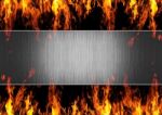 Abstract Metal And Fire Background Stock Photo