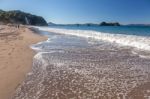 A Summer Evening At Hahei Beach In New Zealand Stock Photo