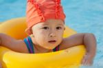 Swimming Kid Stock Photo