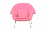 Pink Chair Isolated Stock Photo