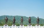 Rajabhakti Park With The Moutain Behind Stock Photo