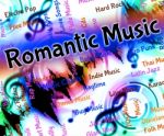 Romantic Music Indicates Tender Hearted And Acoustic Stock Photo