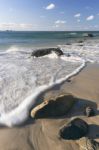 Wategos Beach In Byron Bay Stock Photo