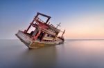 Abandoned Boat Stock Photo