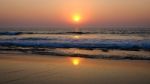 Sunset On The Arabian Sea Stock Photo