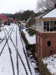 Stanley, County Durham/uk - January 20 : Old Signal Box At The N Stock Photo