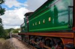 C Class Steam Engine Leaving Sheffield Park Station East Sussex Stock Photo