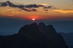 Sunset At Doi Laung Chiang Dao-thailand Stock Photo