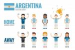 Argentina Soccer Team Stock Photo