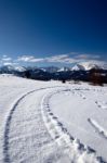 Snowplow Pattern  Stock Photo