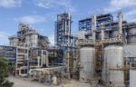 Petrochemical Plant Wit Blue Sky Stock Photo