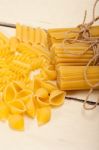 Bunch Of Italian Pasta Type Stock Photo