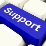 Support Computer Key Stock Photo