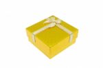 Gold Christmas And Important Festival Gift Box Stock Photo