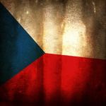 Old Grunge Flag Of Czech Stock Photo