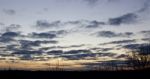 Image With The Beautiful Sunset And Clouds Stock Photo