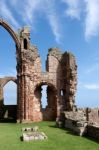 Lindisfarne Castle, Holy Island/northumberland - August 16 : Clo Stock Photo