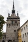 Sighisoara, Transylvania/romania - September 17 : The Clock Towe Stock Photo