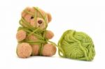 Bear & Wool Stock Photo