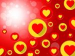 Copyspace Hearts Means Valentines Day And Affection Stock Photo